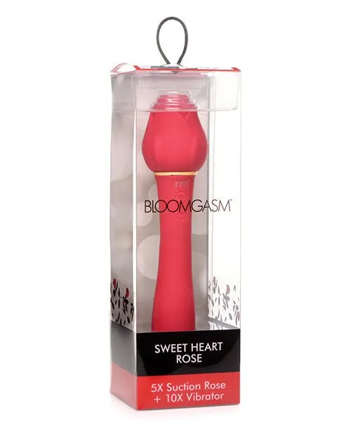 Vibrators XR Brands Bloomgasm Sweet Heart Rose 5x Suction Rose