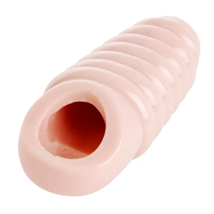 XR Brands Size Matters Really Ample Ribbed Penis Enhancer Sheath | Male Sex Toys