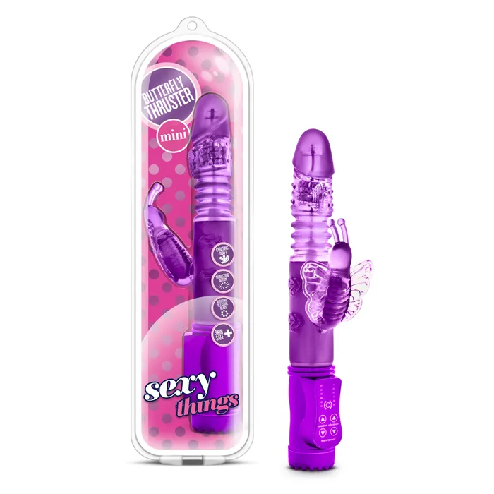 Blush Novelties Vibrators Sexy Things Butterfly Thruster Mini Purple