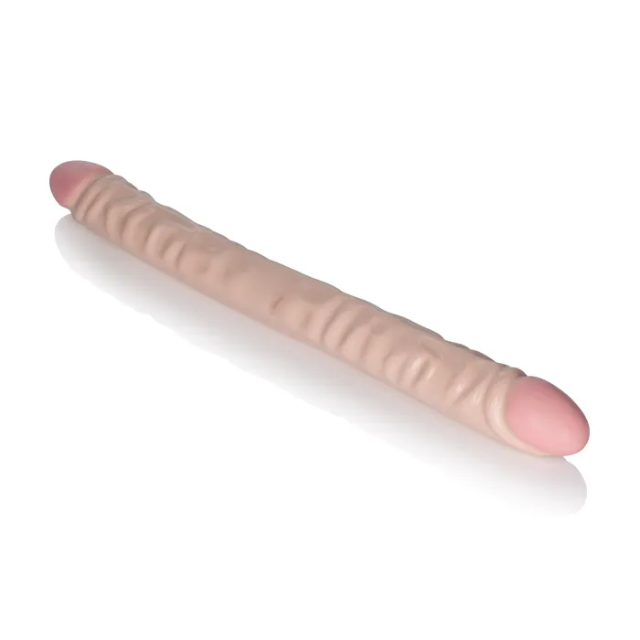 California Exotic Dildos Ivory Duo 18 Inches Veined Double Dong