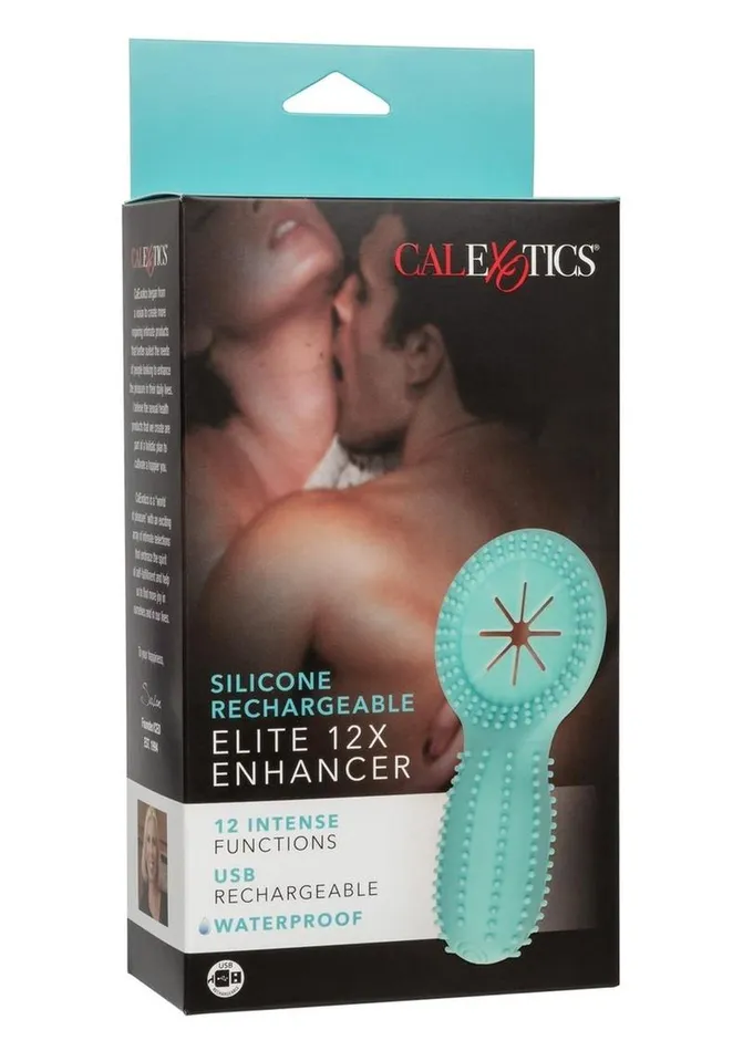 Couples Enhancers Male Sex Toys Silicone Rechargeable Elite 12x Enhancer Couples Ring