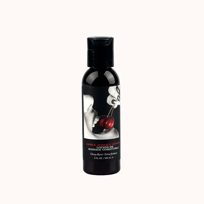 Couples Earthly Body Edible Massage Lotion Cherry Cherry Flavoured Massage Lotion 60 ml