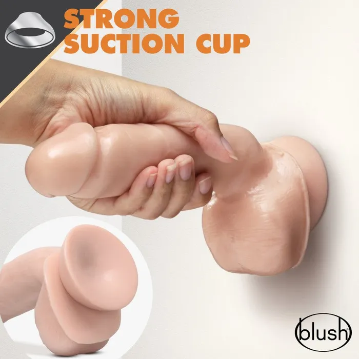 Dildos Blush Novelties Dr Skin Glide 85 Inch Self Lubricating Dildo Flesh 216 cm Dong