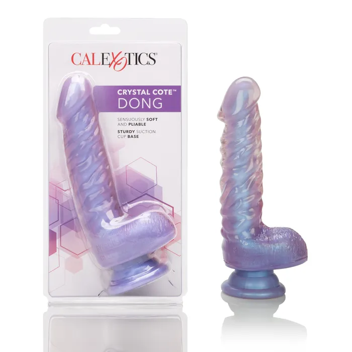 Dildos California Exotic Crystal Cote 7 Inches Dong Purple