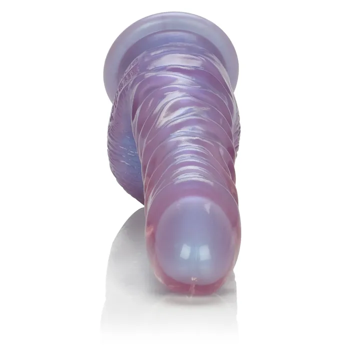 Dildos California Exotic Crystal Cote 7 Inches Dong Purple