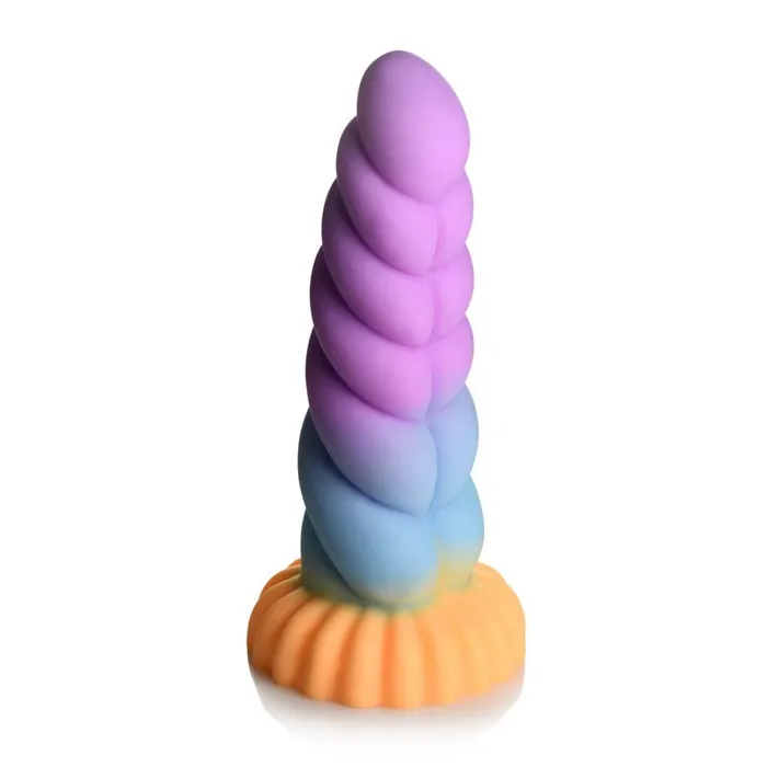 Dildos XR Brands Creature Cocks Mystique Silicone Unicorn Dildo Coloured 21 cm Fantasy Dildo