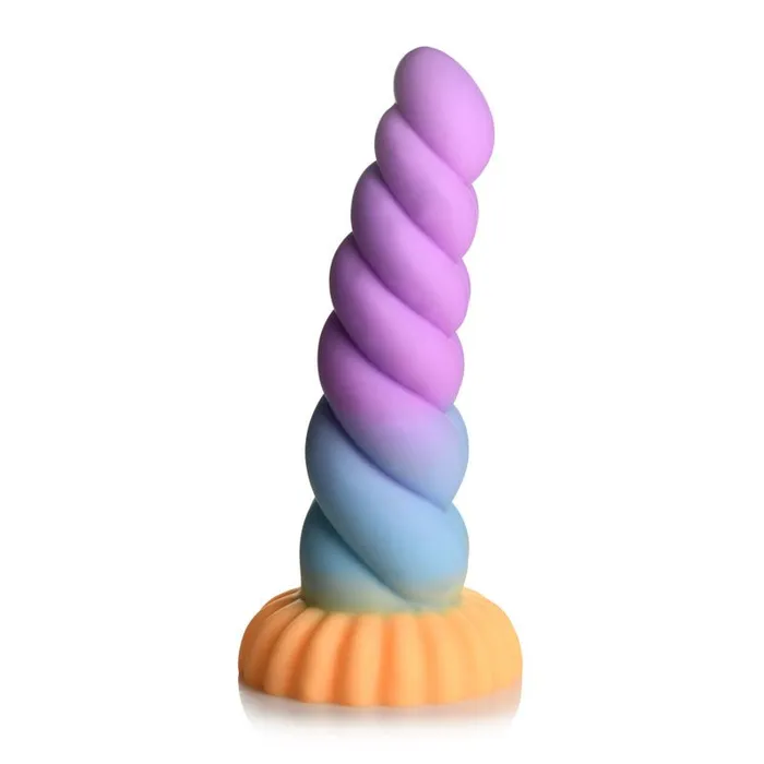 Dildos XR Brands Creature Cocks Mystique Silicone Unicorn Dildo Coloured 21 cm Fantasy Dildo