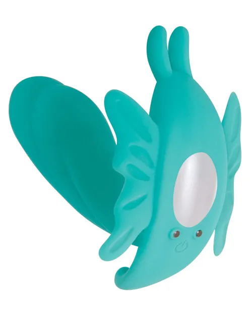 Evolved Novelties INC Vibrators Evolved The Butterfly Effect Rechargeable Dual Stim Teal