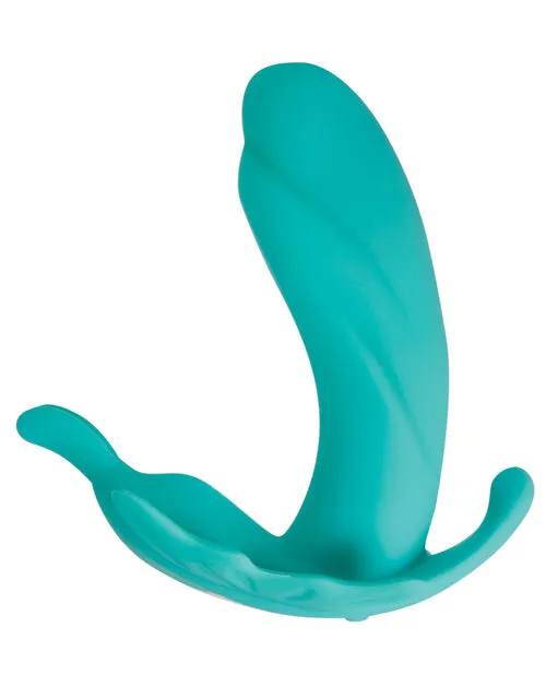 Evolved Novelties INC Vibrators Evolved The Butterfly Effect Rechargeable Dual Stim Teal