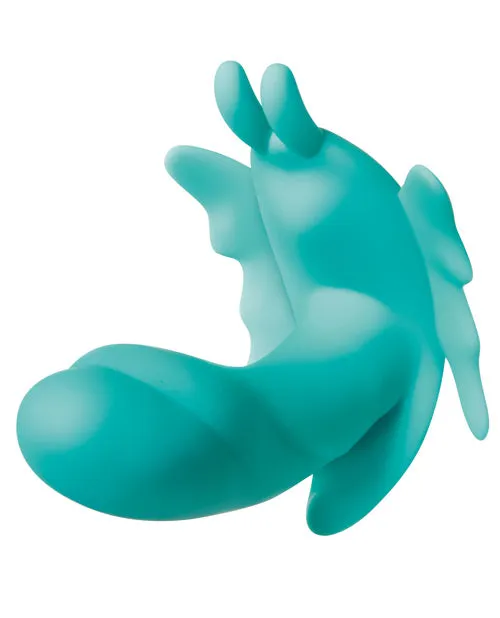 Evolved Novelties INC Vibrators Evolved The Butterfly Effect Rechargeable Dual Stim Teal