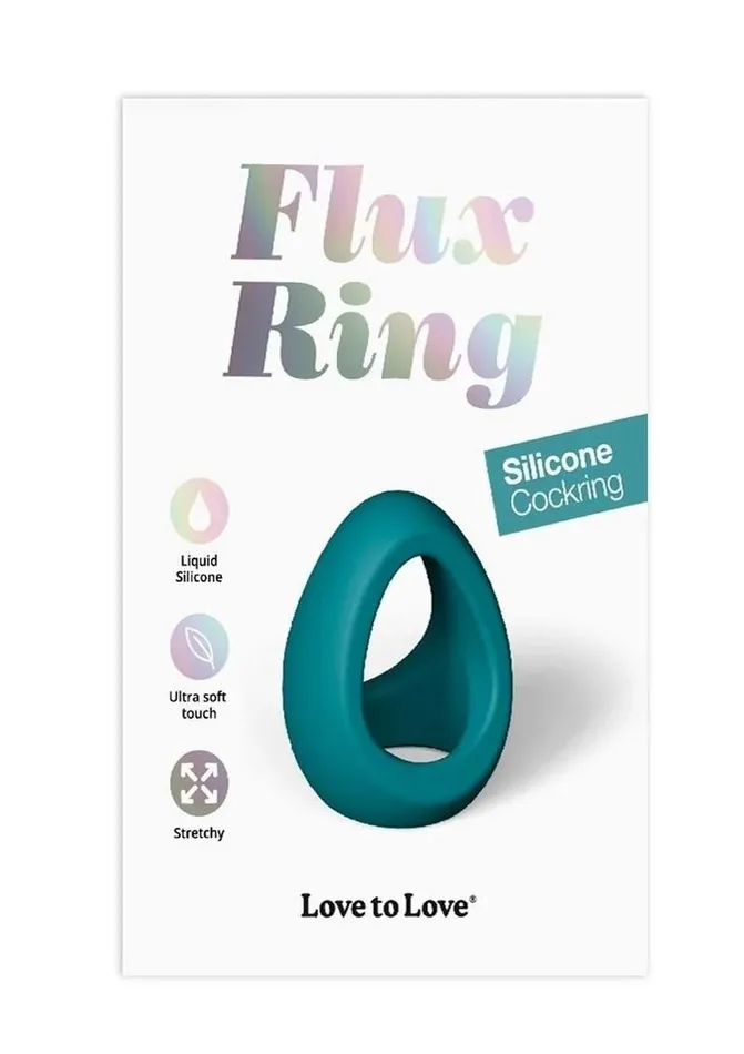 Flux Ring Silicone Cock Ring Teal Me Love to Love Male Sex Toys