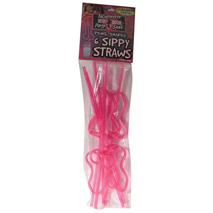 Forum Novelties Inc Penis Sippy Straws 6 Male Sex Toys