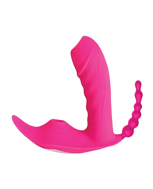 Hott Products Vibrators Sweet Sex Body Candy Multi Pleasure Vibe wRemote Magenta