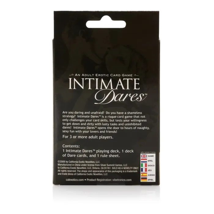Intimate Dares Game California Exotic Games