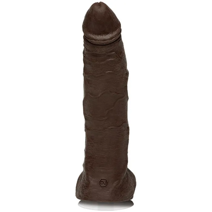 Jason Luv 10 Inch Ultraskyn Cock With Removable VacULock Suction Cup Chocolate Doc Johnson Dildos