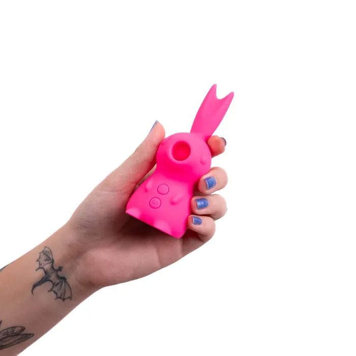 Maia HUNNI Pink USB Rechargeable Sucking Licking Vibrating Stimulator Maia Toys Vibrators