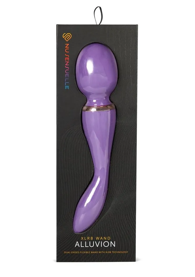 Nu Sensuelle Vibrators Nu Sensuelle Xlr8 Alluvion Silicone Rechargeable Wand Massager