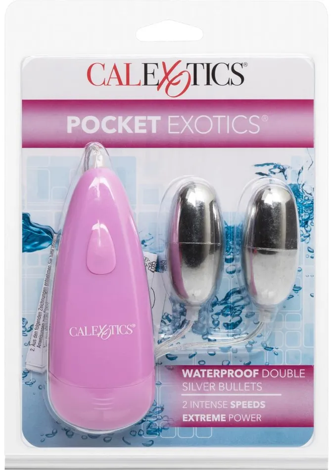 Pocket Exotics Pocket Exotics Double Silver Bullets Dildos