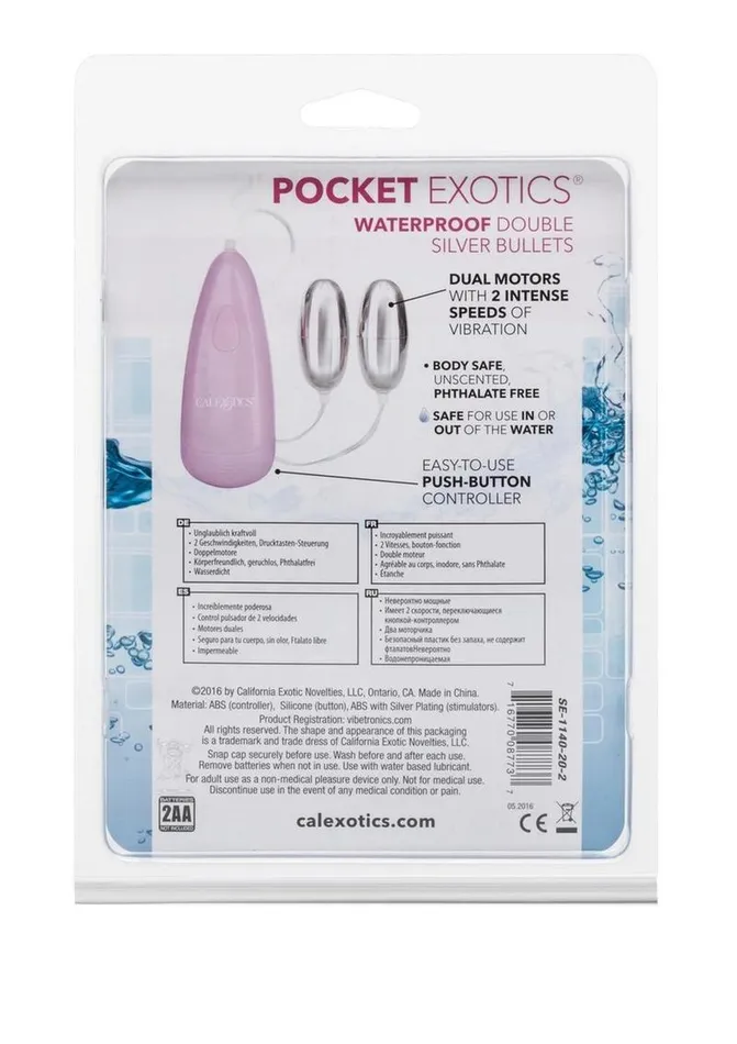 Pocket Exotics Pocket Exotics Double Silver Bullets Dildos