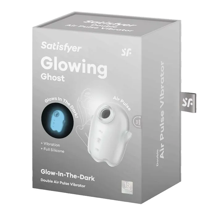 Satisfyer Vibrators Satisfyer Glowing Ghost Glow in Dark White Air Pulse Stimulator