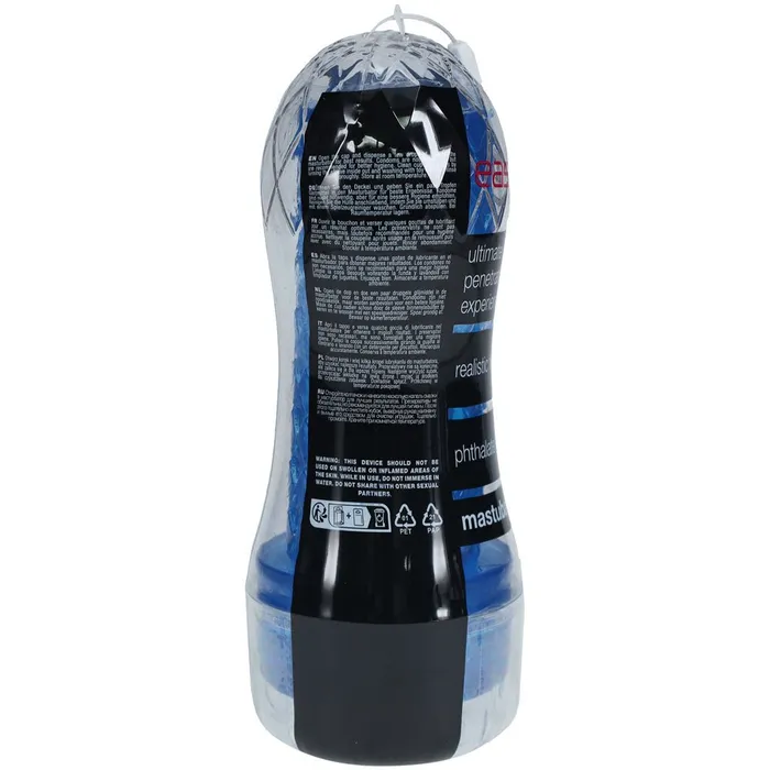 Shots Toys Male Sex Toys SHOTS Easy Rider Blue Vagina Stroker 20 cm x 163 cm