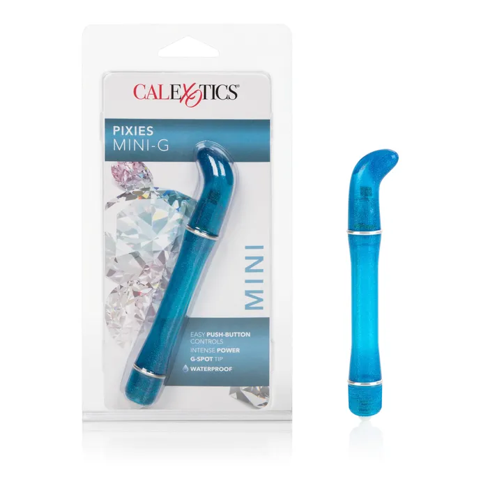 Vibrators California Exotic Pixies Mini G Waterproof Vibe Blue