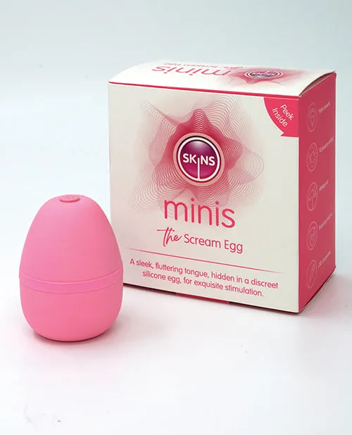 Vibrators Creative Conceptions Skins Minis The Scream Egg Pink