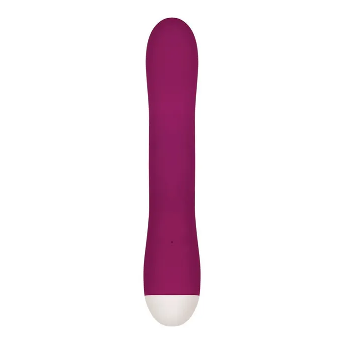 Vibrators Evolved Evolved Double Tap Burgundy Red 222 cm USB Rechargeable Rabbit Vibrator