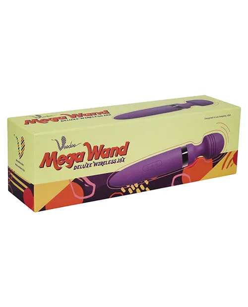 Vibrators Thank Me Now INC Voodoo Deluxe Mega Wand 28X Purple