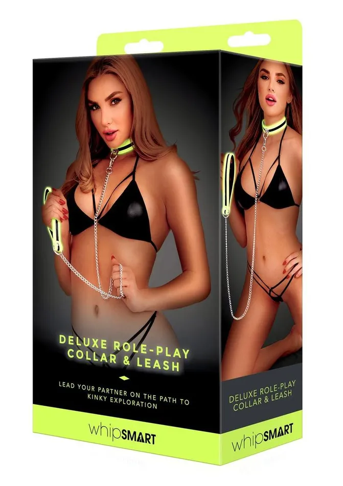 Whipsmart Dildos WhipSmart Glow In The Dark Deluxe Collar and Leash