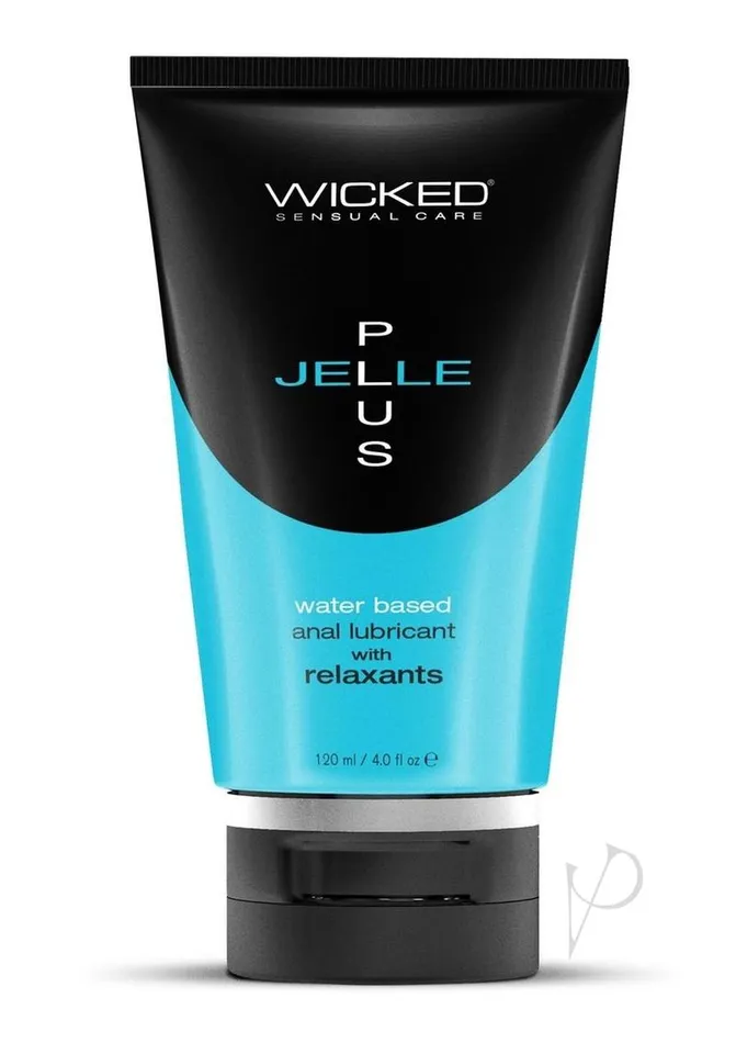 Wicked Jelle Male Sex Toys Wicked Jelle Plus Water Based Anal Lubricant with Relaxants