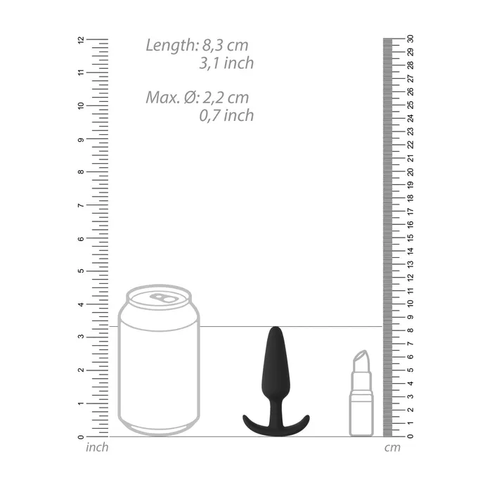 Anal Beginners Size Slim Butt Plug Black Shots Toys Anal Beginners Size Slim Butt Plug Black Shots Toys