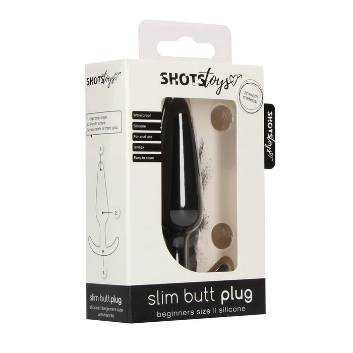 Anal Beginners Size Slim Butt Plug Black Shots Toys Anal Beginners Size Slim Butt Plug Black Shots Toys