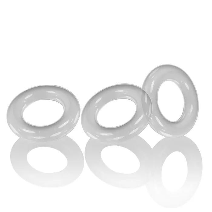 Anal Willy Rings 3Pack Cockrings Clear Oxballs