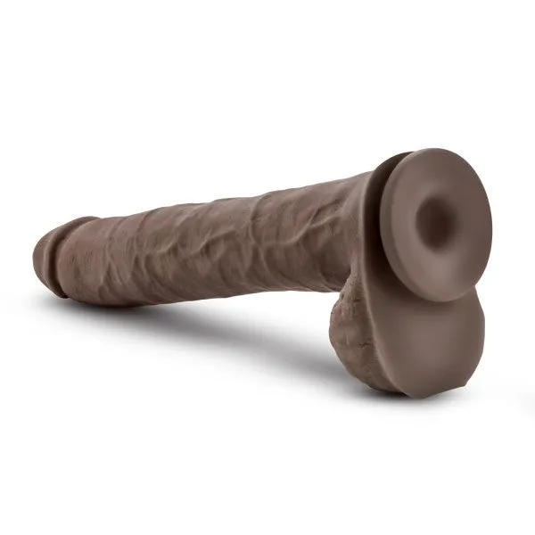 Blush Novelties Au Naturel Daddy 14in Dual Density Chocolate Dildos