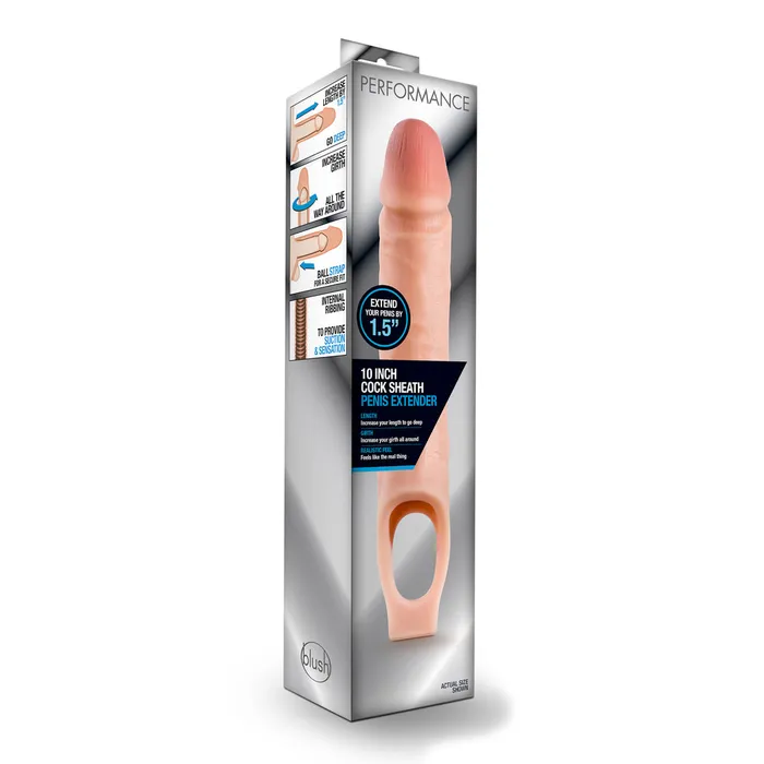 Blush Novelties Male Sex Toys Performance Cock Sheath 10 Inch Penis Extender