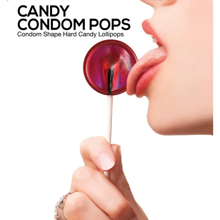 Candy Condom Pop Strawberry Hott Products Vibrators