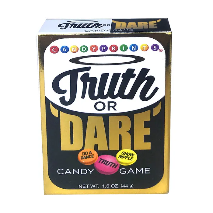 CANDYPRINTS Body Toppings Edibles Truth Or Dare Candy Display Of 6