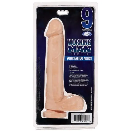 Cloud 9 Novelties Dildos Cloud 9 Working Man 9 Light Your Tattoo Artist 