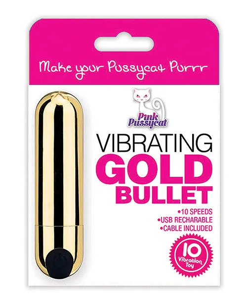 Cousins Group Pink Pussycat Gold Bullet Vibrators