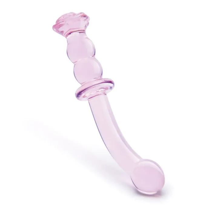 Dildos Dream Toys Glaze Glass Rosebud GSpot Dildo Pink