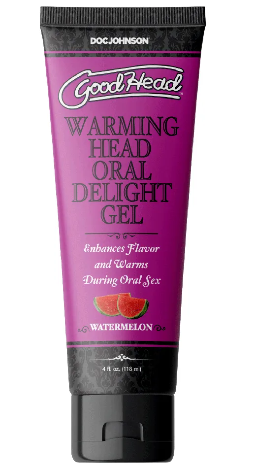 Doc Johnson Enhancers Goodhead Warming Head Oral Delight Gel Watermelon 4 Fl Oz