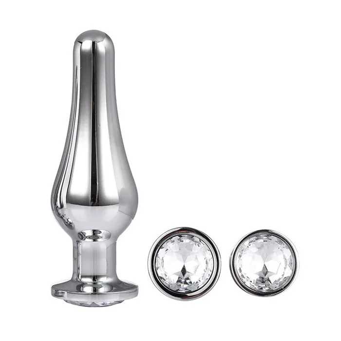 Dream Toys Gleaming Butt Plug Set Silver 3 Pieces Anal Dream Toys Gleaming Butt Plug Set Silver 3 Pieces Anal