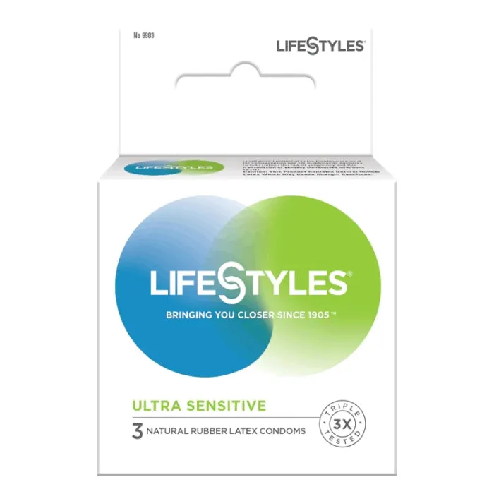 Female Sex Toys Lifestyle Ultra Sensitive Condoms 3 WIL