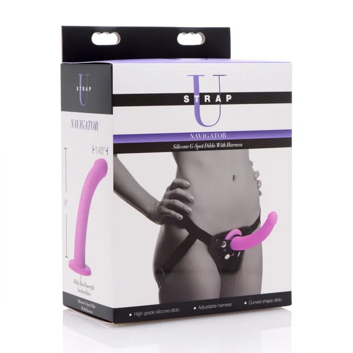 Female Sex Toys Navigator U StrapOn GSpot Dildo And Harness XR Brands Female Sex Toys Navigator U StrapOn GSpot Dildo And Harness XR Brands