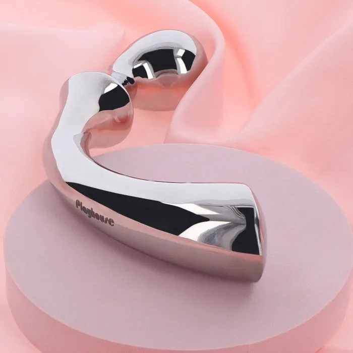 Female Sex Toys Playhouse Playhouse Ribbed Pleasure Steel Wand Female Sex Toys Playhouse Playhouse Ribbed Pleasure Steel Wand
