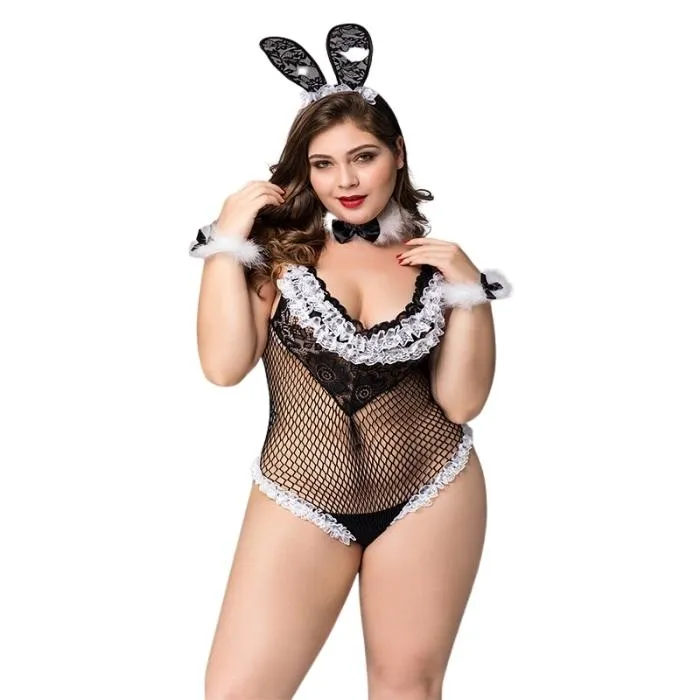Female Sex Toys SEC Bunny Fantasy Costume Queen 4 Piece
