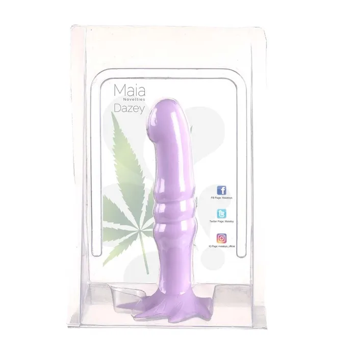 Maia Toys Dildos Dazey 420 7 inch Silicone Dong in Pastel Purple