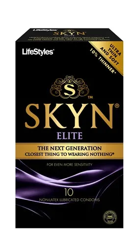 Male Sex Toys Lifestyles Skyn Elite 10 Pack Lifestyle Condoms