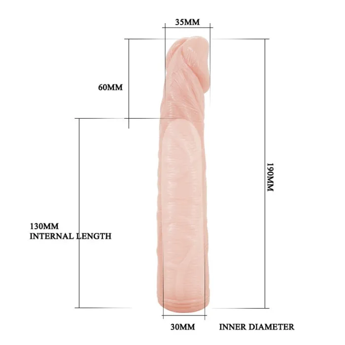 Male Sex Toys PRE Baile Deep Love 6inch Penis Sleeve Light